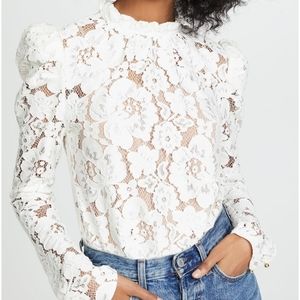 WAYF Emma Puffed Sleeve Top